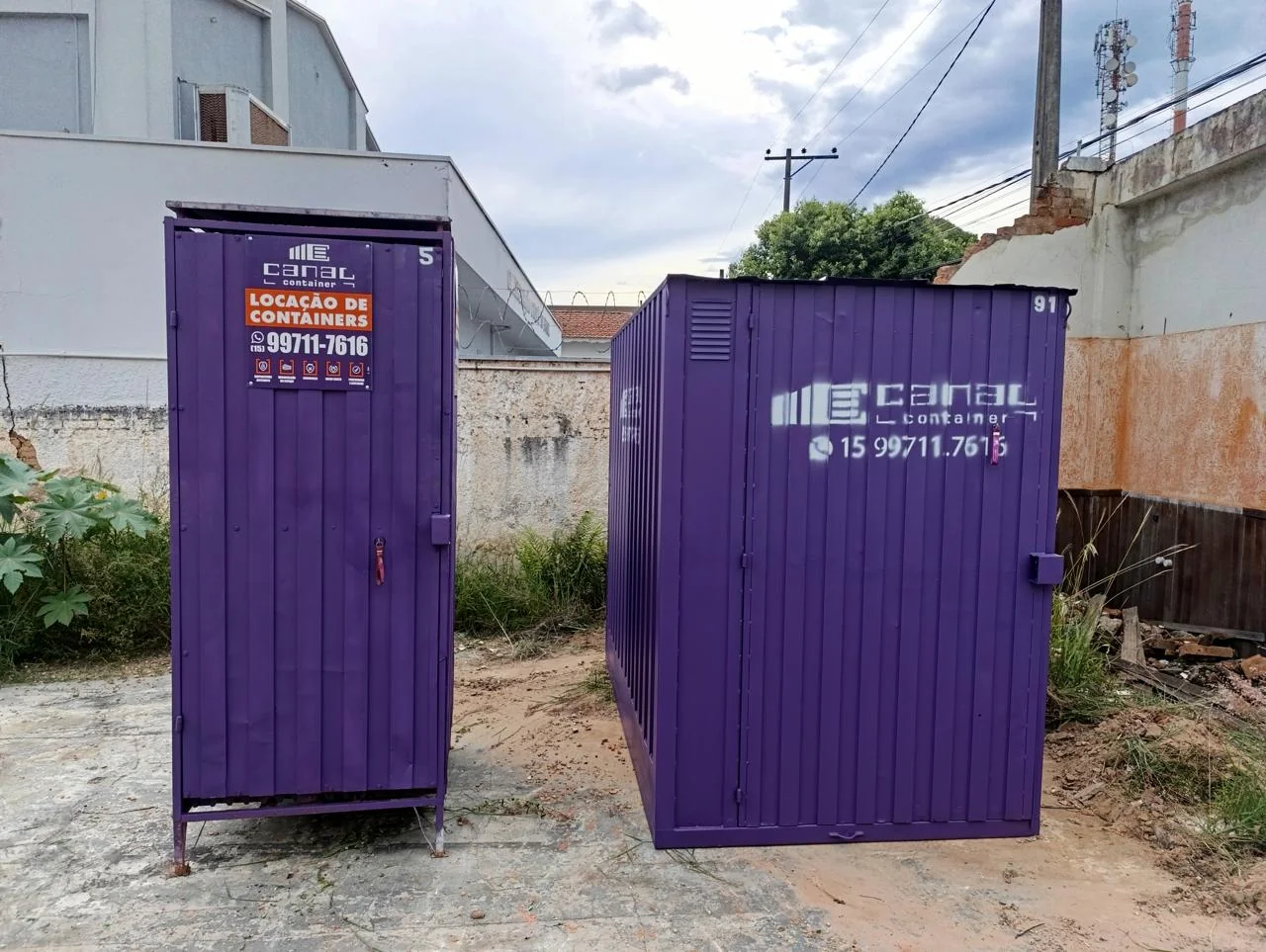 Container Almoxarifado e Banheiro — Canal Container